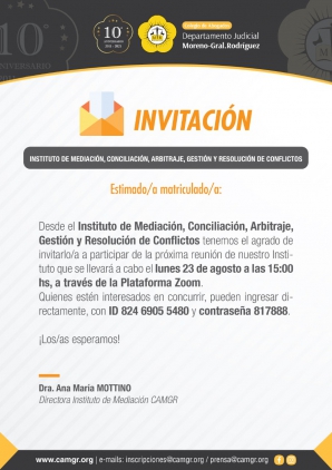 INVITACION MEDIACIÓN